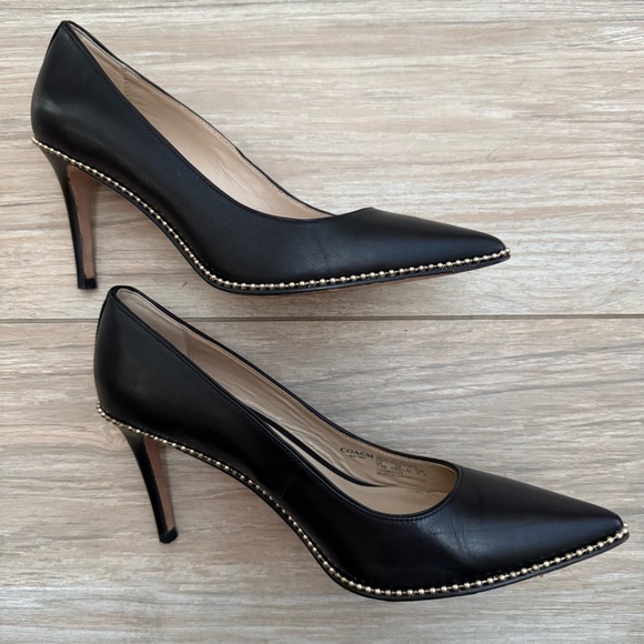 Coach Smith Beadchain Leather Pumps - Picture 5 of 16